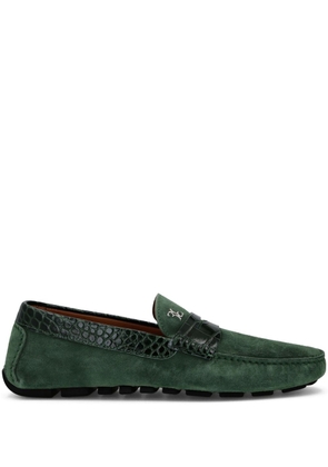 Billionaire Crocco suede loafers - Green