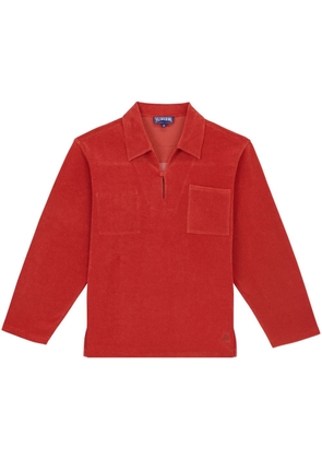 Vilebrequin chest-pocket terry-cloth polo shirt - Red