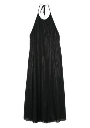 Peserico lamé halterneck maxi dress - Black