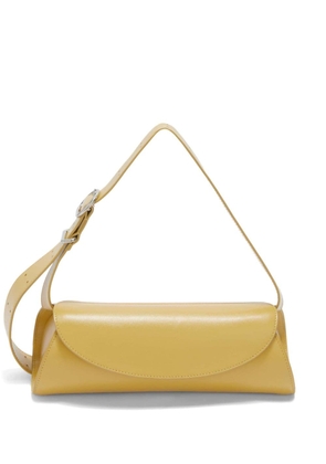 Jil Sander small Cannolo leather shoulder bag - Yellow