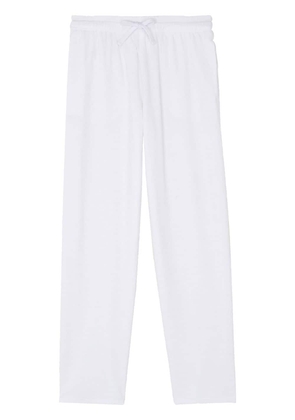 Vilebrequin Terry drawstring straight-leg trousers - White