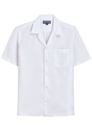 Vilebrequin camp-collar linen shirt - White