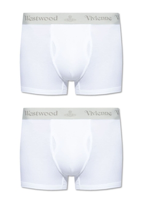 Vivienne Westwood logo-waistband cotton boxers (pack of two) - White