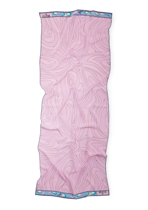 PUCCI Marmo and Pesci-print silk head scarf - Pink