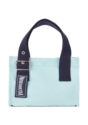 Vilebrequin mini logo-appliqué beach bag - Blue