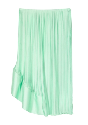 Lanvin asymmetric pleated skirt - Green