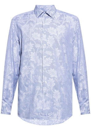 ETRO floral-print cotton shirt - Blue