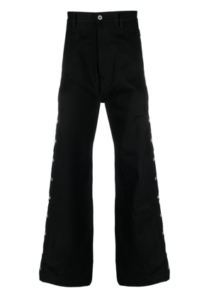 Rick Owens DRKSHDW Pusher wide-leg cotton jeans - Black
