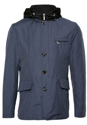 Moorer Rodney-Pum layered-design jacket - Blue