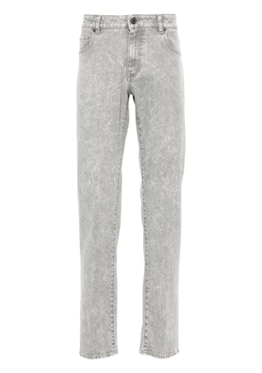 Peserico marbled regular jeans - Grey