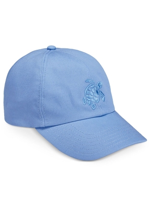 Vilebrequin embroidered-logo cotton cap - Blue