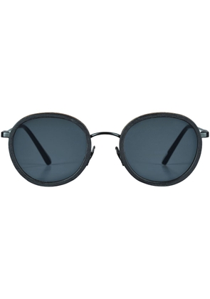 Vilebrequin Victoire oval-frame sunglasses - Black