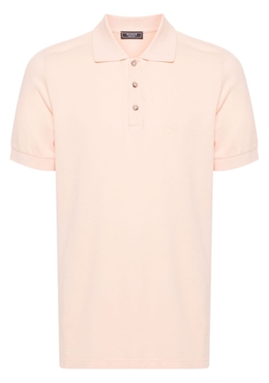 Peserico debossed-logo cotton polo shirt - Pink