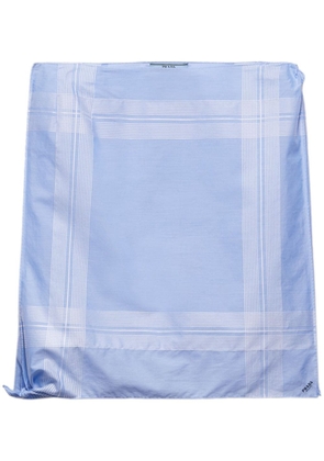 Prada checked cotton mini skirt - Blue