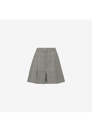 ALEXANDER MCQUEEN - Prince of Wales Tailored Shorts - Item 797967QJAEH1080