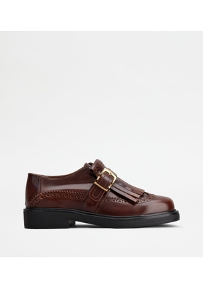 Tod's - Monkstraps in Leather, BROWN, 35 - Shoes