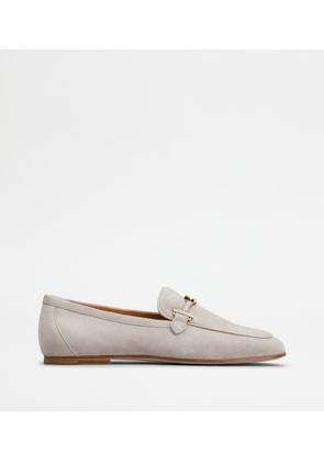 Tod's - Loafers in Suede, GREY, 37 - Shoes
