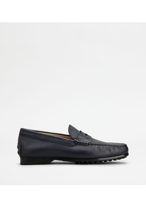 Tod's - Loafers in Leather, BLUE, 10 - Shoes