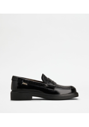 Tod's - Loafers in Leather, BLACK, 35.5 - Shoes