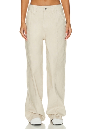 Helsa Workwear Oversized Pant in Taupe - Beige. Size S (also in XL, XS).