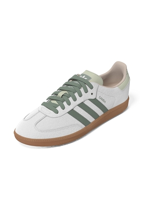 adidas Originals Samba OG in White  Silver Green  & Putty Mauve - Grey. Size 10 (also in 11, 6, 8).
