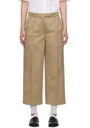 Thom Browne Beige Relaxed Trousers