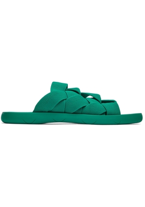 Bottega Veneta Green Plat Sandals