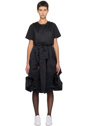 Black Comme des Garçons Black Cutout Midi Dress