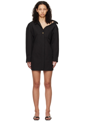 JACQUEMUS Black Les Classiques 'La mini robe chemise' Minidress