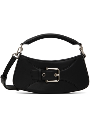 OSOI Black Small Belted Brocle Bag