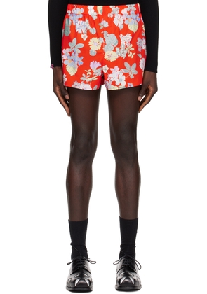 Meryll Rogge Red Floral Shorts
