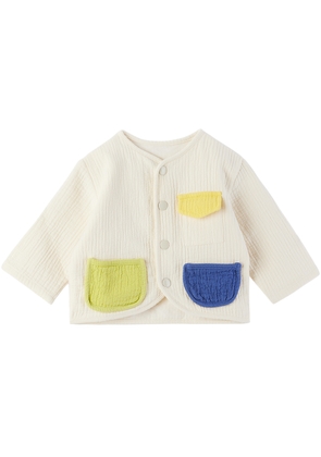 Bobo Choses Baby Off-White Color Block Jacket