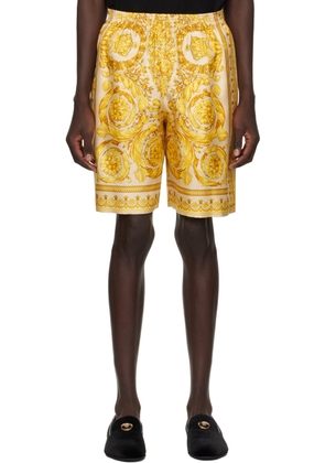 Versace Yellow Barocco Shorts