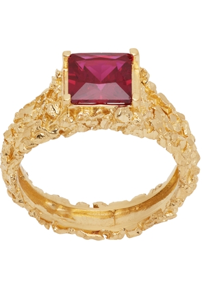Veneda Carter Gold VC048 Ruby Signet Ring