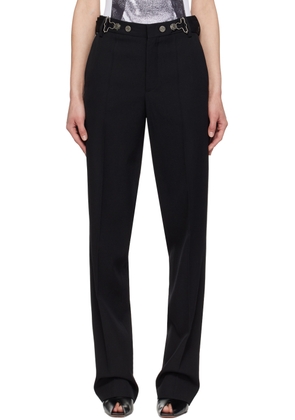 Jean Paul Gaultier Black Overall Buckle Trousers