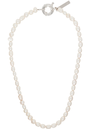 Pearl Octopuss.y SSENSE Exclusive White Pearl Necklace