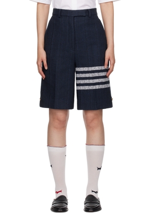 Thom Browne Navy 4-Bar Shorts