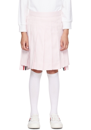 Thom Browne Kids Pink Pleated Skirt