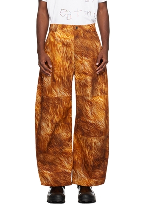 Collina Strada Orange & Tan Stomp Trousers