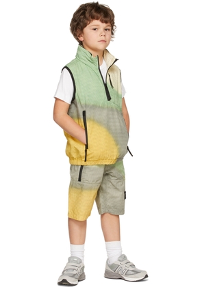 Stone Island Junior Kids Yellow & Green Airbrush Vest