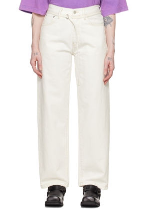 Acne Studios White 1991 Loose Fit Jeans