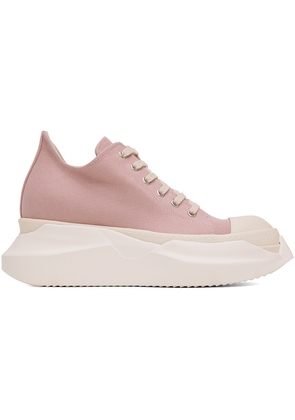 Rick Owens DRKSHDW Pink Abstract Denim Sneakers