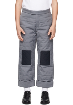 Thom Browne Kids Gray Backstrap Trousers