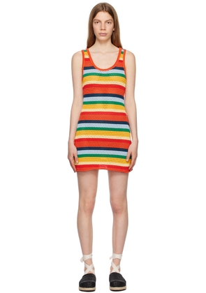 Marni Multicolor No Vacancy Inn Edition Striped Minidress