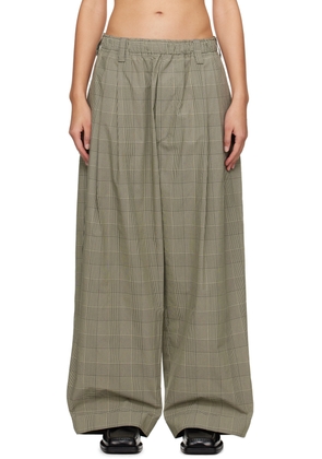 Meryll Rogge Taupe Check Trousers