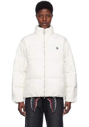 BAPE Off-White Solid Camo Down Jacket