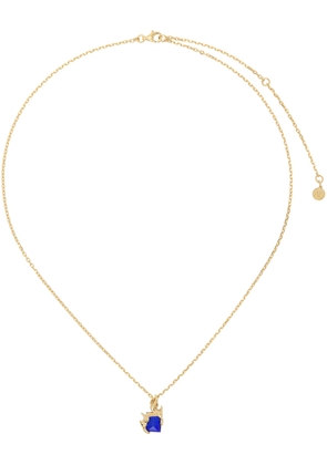 Alan Crocetti SSENSE Exclusive Gold & Blue Flare Necklace