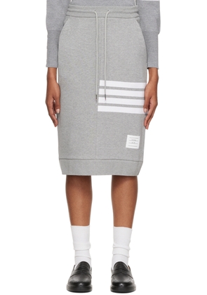 Thom Browne Grey Engineered 4-Bar Skirt