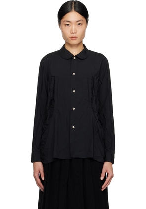 Black Comme des Garçons Black Distressed Shirt
