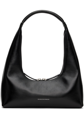 Marge Sherwood Black Crinkled Shoulder Bag
